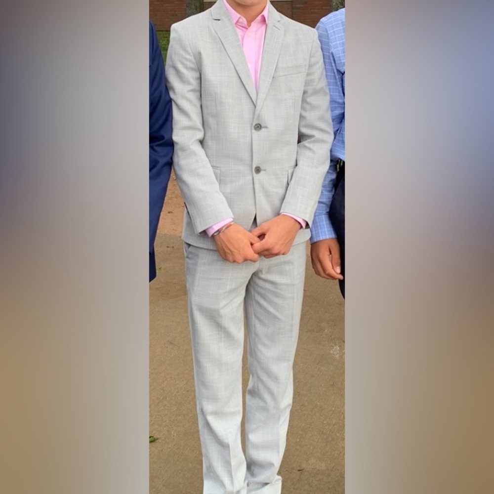 Calvin Klein youth light grey  suit. Jacket and pants only. Shirt not included.
